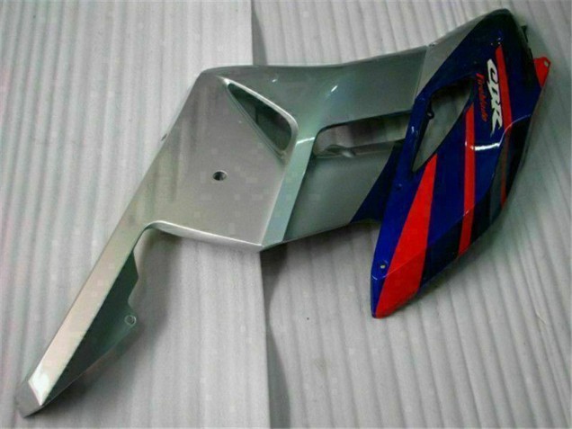 Carenados Moto Honda CBR1000RR 2004-2005 - Plata Rojo Azul Negro Raya