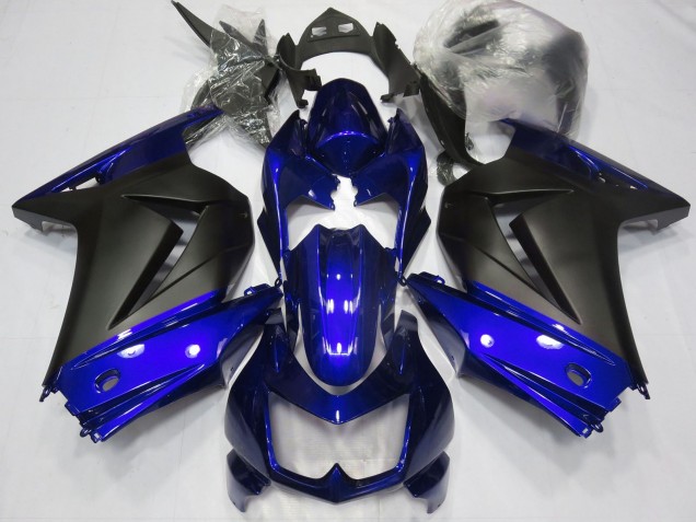 Carenados Moto Kawasaki Ninja 250 2008-2012 - Azul Negro Mate