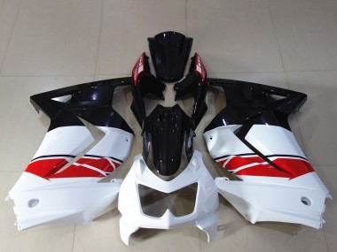 Carenado Moto Kawasaki Ninja 250 2008-2012 - Blanco Rojo Negro Brillante