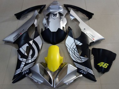 Carenados Moto Yamaha R6 2008-2016 - Plata Amarillo Negro Mate ENEOS 46