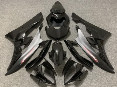 Carenados Moto Yamaha R6 2006-2007 - Negro Brillante Plata