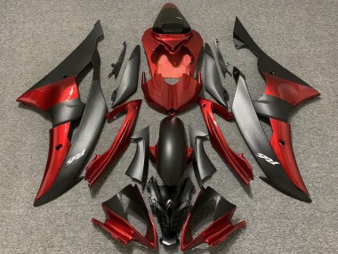 Carenados Moto Yamaha R6 2008-2016 - Rojo Negro Mate