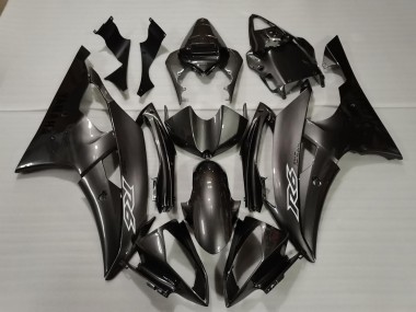 Carenados Moto Yamaha R6 2008-2016 - Negro Brillante Blanco Calcomanías