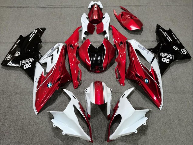 Carenados Moto BMW S1000RR 2017-2018 - Blanco Rojo Negro Brillante