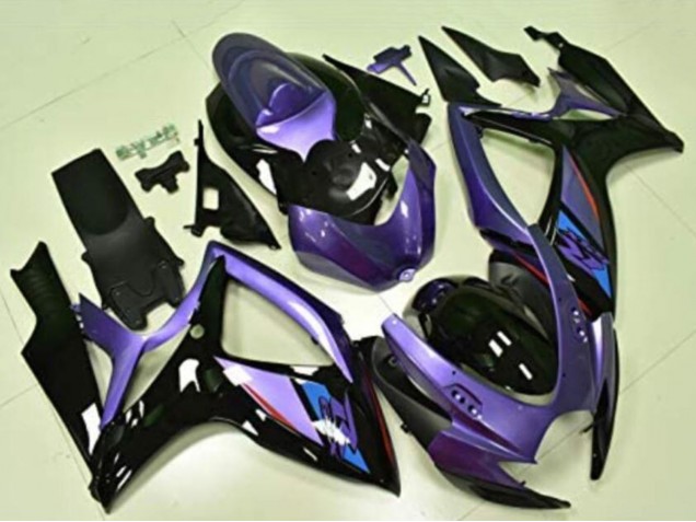 Carenados Moto Suzuki GSXR 600/750 2006-2007 - Púrpura Negro Brillante Azul