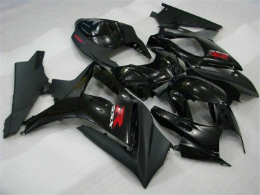Carenados Moto Suzuki GSXR 1000 2007-2008 - Negro Brillante Negro Mate Rojo