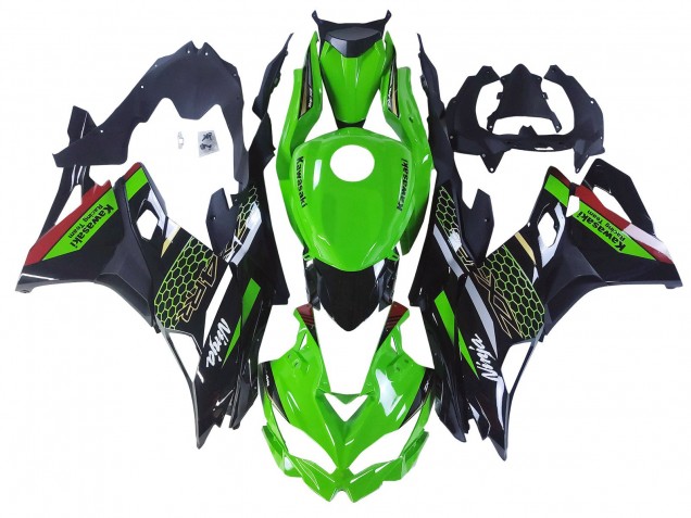 Carenados Moto Kawasaki ZX25R ZX-25R 2019-2025 - Verde Negro Rojo Honeycomb