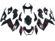 Carenados Moto Kawasaki Z250/Z300 2015-2016 - Negro Brillante Rojo Plata