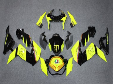 Carenados Moto Kawasaki Z250/Z300 2015-2016 - Amarillo Negro Brillante Monstruo