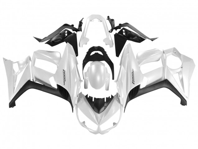 Carenados Moto Kawasaki Z1000SX 2010-2016 - Blanco Perla Negro