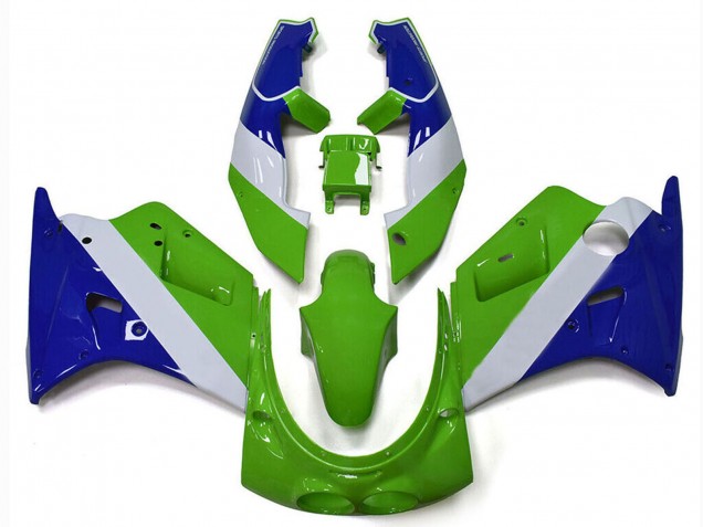 Carenados Moto Kawasaki ZXR250 1989-1990 - Verde Blanco Azul
