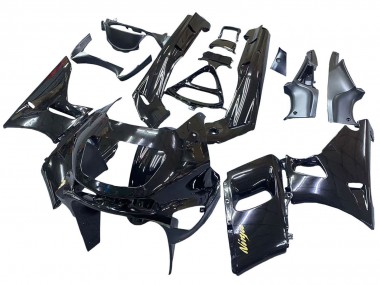 Carenados Moto Kawasaki ZZR600 1998-2003 - Negro Brillante Oro Ninja