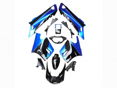 Carenado Moto Kawasaki ZZR1100 1990-1992 - Azul Negro Brillante