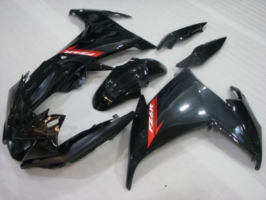 Carenados Moto Yamaha FZ6R 2009-2015 - Negro Brillante Rojo