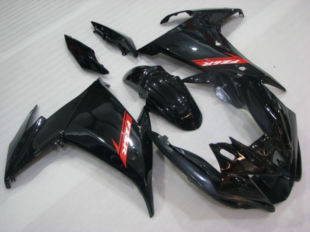 Carenados Moto Yamaha FZ6R 2009-2015 - Negro Brillante Rojo