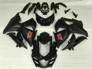 Carenado Moto Suzuki GSXR 1000 2009-2016 - Negro Brillante Negro Mate