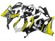 Carenados Moto Ducati Panigale V4 V4S 2020-2021 - Amarillo Blanco Negro Brillante