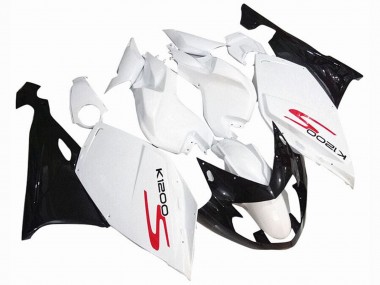 Carenados Moto BMW K1200S 2005-2010 - Blanco Negro Brillante