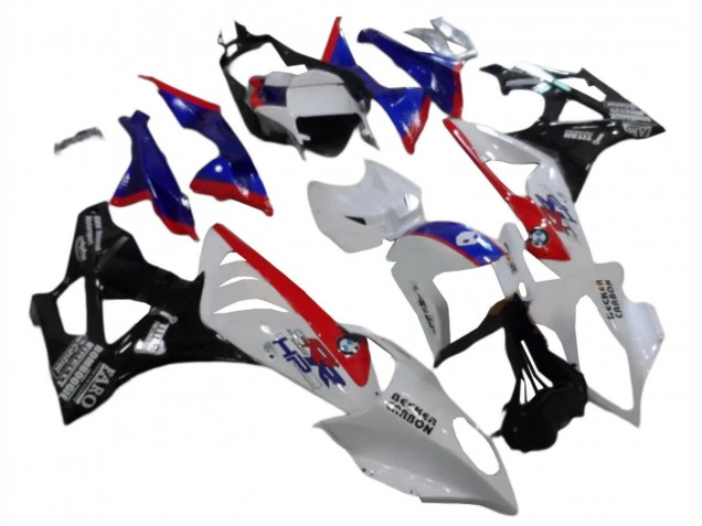 Carenados ABS BMW S1000RR 2009-2014 - Blanco Rojo Azul Negro Brillante