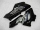 Carenados Moto Kawasaki ZX6R 2005-2006 - Negro Brillante Blanco West