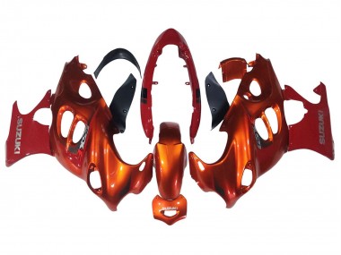 Carenados Moto Suzuki GSX600F/GSX750F 2004-2006 - Burnt Naranja Blanco Logo
