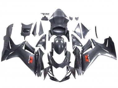 Carenados Moto Suzuki GSXR 600 / GSXR 750 2011-2024 - Negro FibraCarbono Rojo