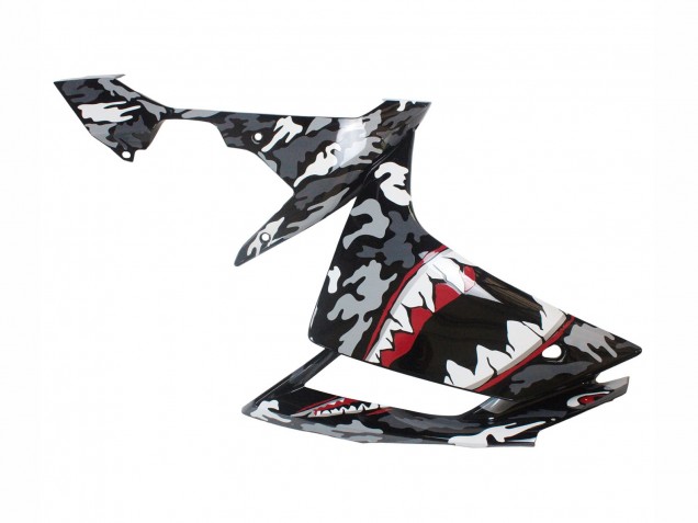 Carenados Moto Yamaha YZF 1000 R1 2007-2008 - Gris Blanco Camouflage Tiburón