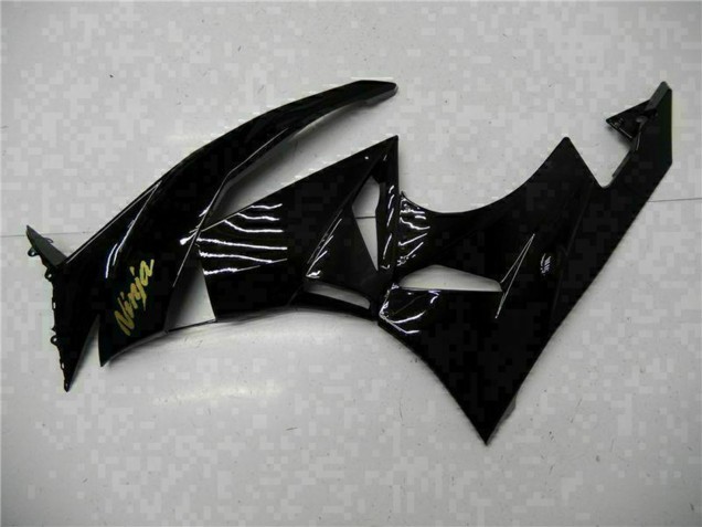 Carenados Moto Kawasaki ZX6R 2009-2012 - Negro Brillante Oro Ninja