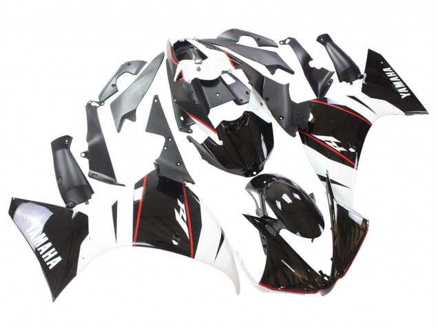 Carenado Moto Yamaha YZF 1000 R1 2012-2014 - Blanco Rojo Negro Brillante