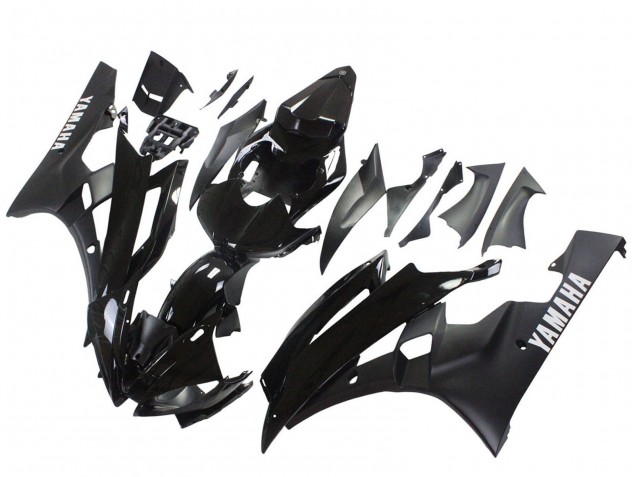 Carenados Moto Yamaha YZF 600 R6 2006-2007 - Negro Brillante Negro Mate