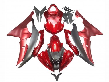 Carenados Moto Yamaha YZF 600 R6 2008-2016 - Rojo Gris