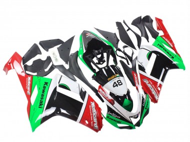 Carenados Moto Kawasaki ZX6R 2007-2008 - Verde Rojo