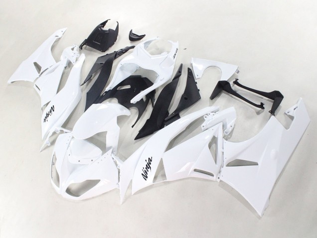 Carenados Moto Kawasaki ZX6R 2009-2012 - Blanco Negro Ninja