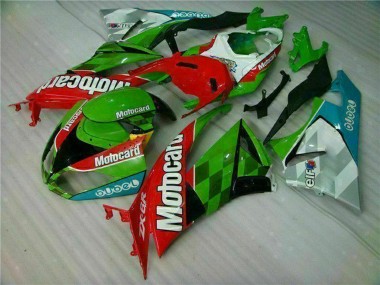 Carenados Moto Kawasaki ZX6R 2009-2012 - Verde Blanco Rojo Negro Azul Motocard