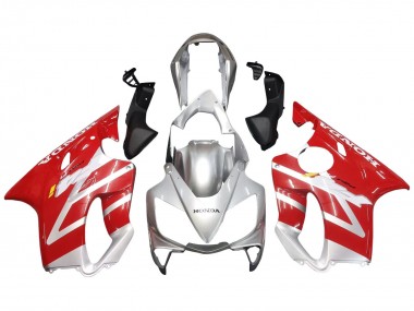 Carenados Moto Honda CBR600 F4i 2004-2007 - Plata Rojo