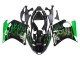 Carenado Moto Honda CBR1100XX Blackbird 1996-2007 - Negro Brillante Verde Llama