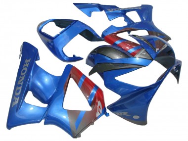 Carenados Moto Honda CBR900RR 929 2000-2001 - Azul Rojo Negro Brillante