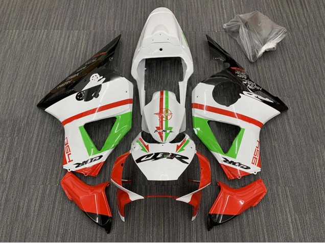 Carenados Moto Honda CBR900RR 954 2002-2003 - Blanco Rojo Verde Negro Brillante