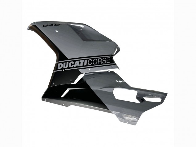 Carenados Moto Ducati 848 2007-2014 - Plata Oro Negro Mate