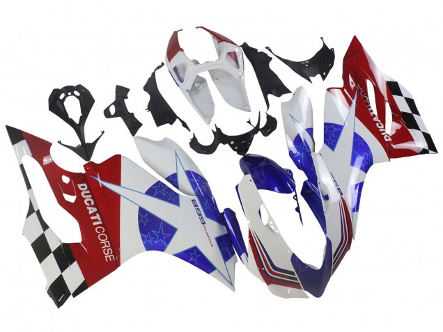 Carenados Moto Ducati Panigale 899 2011-2014 - Blanco Azul Rojo Negro