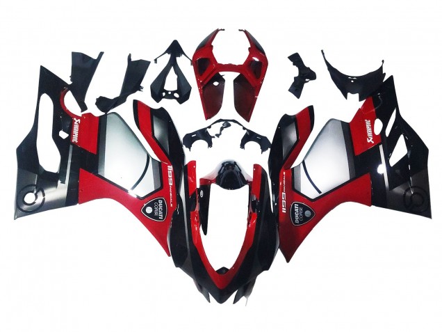Carenados Moto Ducati 1199 2011-2014 - Rojo Plata Negro