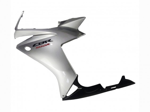 Carenado Moto Honda CBR500R 2013-2015 - Plata Negro Brillante