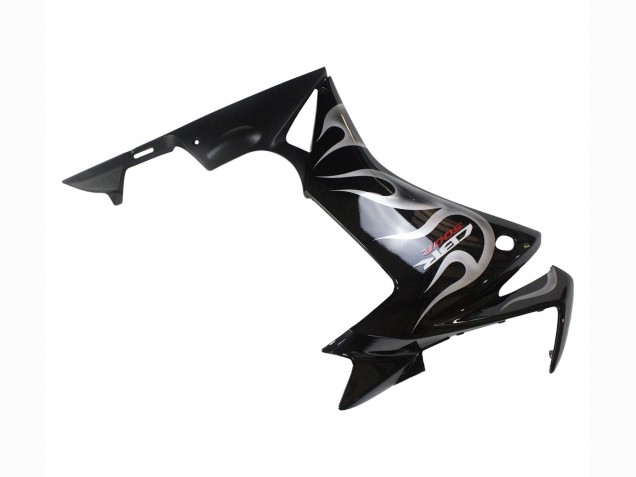 Carenados Moto Honda CBR500R 2013-2015 - Negro Brillante Plata Llama