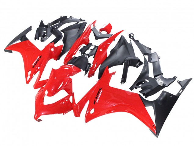 Carenados Moto Honda CBR500R 2013-2015 - Rojo Negro Mate