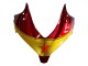 Carenados Moto Honda CBR500R 2013-2015 - Rojo Azul Amarillo Estrella