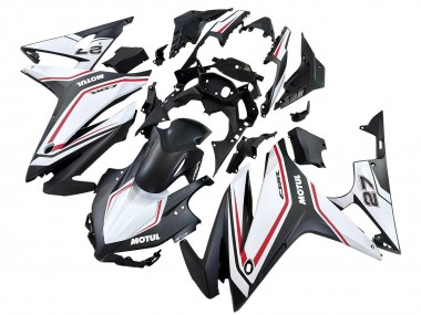 Carenados Moto Honda CBR500R 2016-2018 - Blanco Rojo Negro Mate