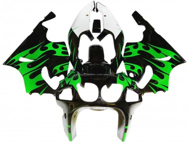 Carenados Moto Kawasaki ZX7R 1996-2003 - Verde Negro Brillante Blanco