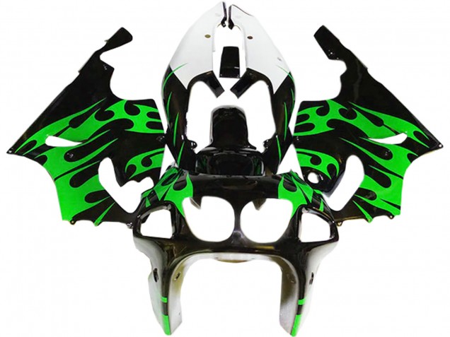 Carenados Moto Kawasaki ZX7R 1996-2003 - Verde Negro Brillante Blanco
