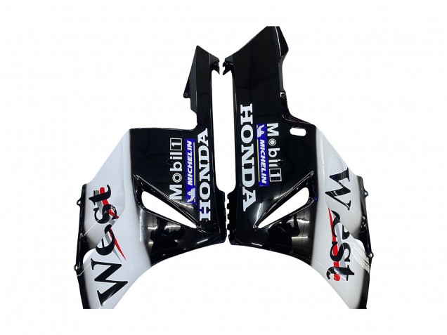 Carenados Moto Honda CBR1000RR 2004-2005 - Negro Brillante Blanco West