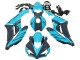 Carenados Moto Honda CBR1000RR 2004-2005 - Azul Claro Negro Brillante